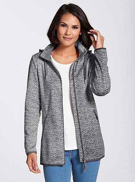 Casual Looks Kapuzenfleecejacke günstig online kaufen