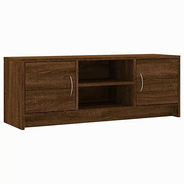 vidaXL TV-Schrank TV-Board Braun Eichen-Optik 102x30x37,5 cm Holzwerkstoff günstig online kaufen