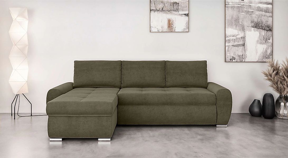 INOSIGN Ecksofa "HAVERHILL Schlafsofa mit Bettkasten, Maße B/H/T: 237/89/16 günstig online kaufen