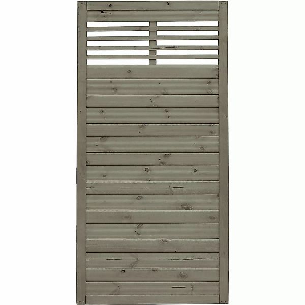 Sichtschutzzaun Element Nicea Grau 180 cm x 90 cm FSC günstig online kaufen