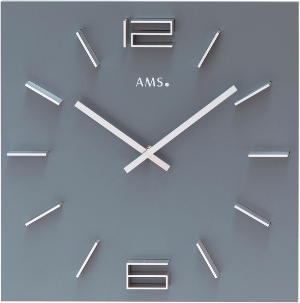 AMS Wanduhr »W9594« Quarzuhr,Holz,Wohnzimmer,Esszimmer,Küche,Arbeitszimmer, günstig online kaufen