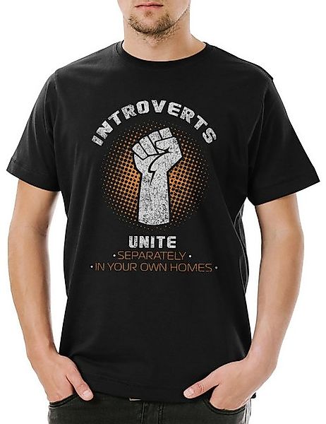 Urban Backwoods Print-Shirt Introverts Unite Herren T-Shirt Geek Nerd Fun I günstig online kaufen