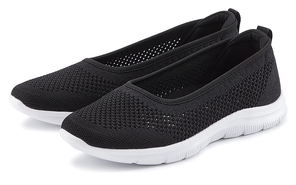 LASCANA Sneaker Ballerinas, ultraleichter Slipper, Freizeitschuh zum Reinsc günstig online kaufen