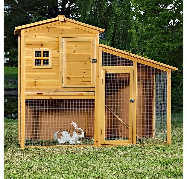 Melko Kleintierstall Kleintierstall Hasenstall Hasenkäfig Kaninchenstal Fre günstig online kaufen