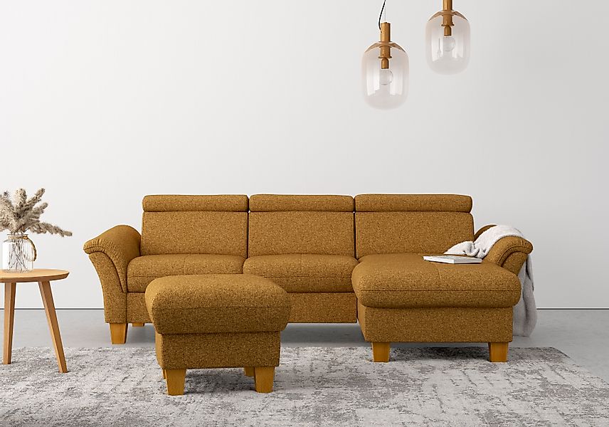 Home affaire "Lindgren L-Form" wahlweise mit Bett mit klappbaren Rollen, Ka günstig online kaufen