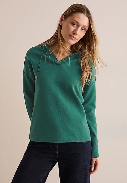 CECIL Langarmshirt mit Kapuze mit Tunnelzugband günstig online kaufen