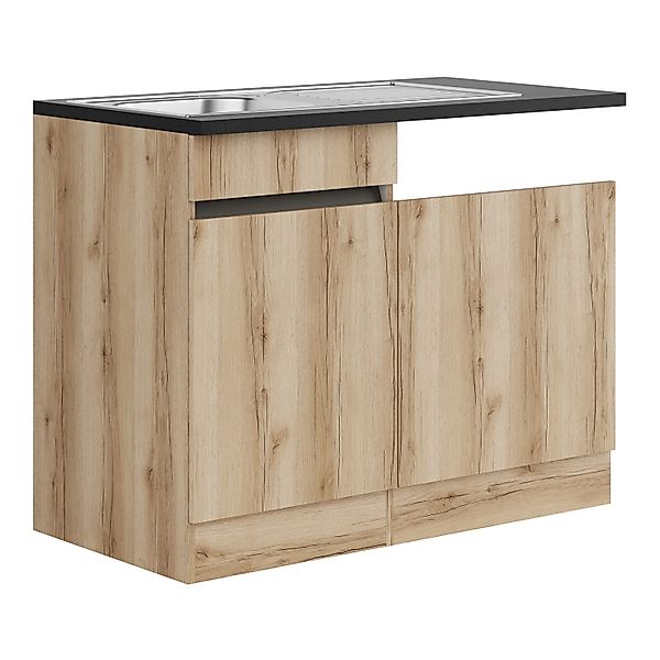 Optifit Spülenunterschrank m. Einbauspüle 110x88x60cm Kaya290 WildEiche NB günstig online kaufen