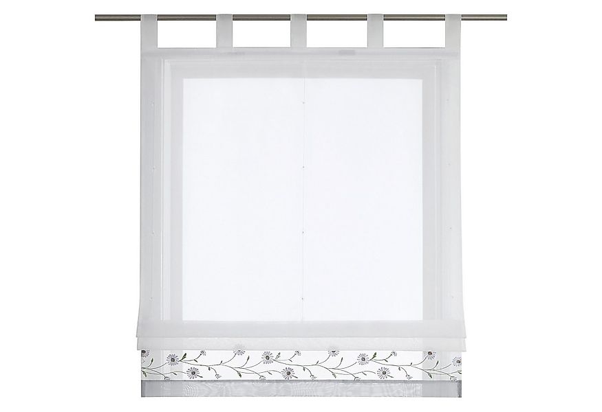 Joyswahl Raffrollo, Bestickte Gardine mit Blumen, Landhausstil günstig online kaufen