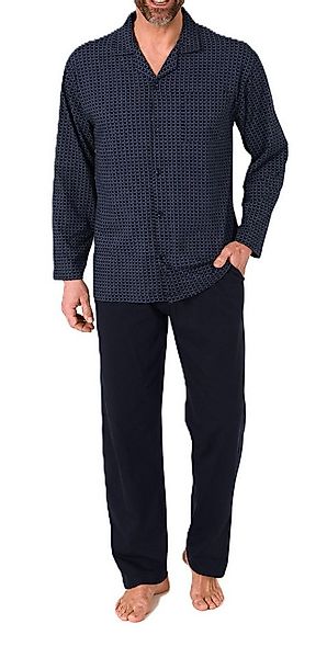 Normann Pyjama Herren Langarm Schlafanzug zum durchknöpfen, auch in Übergrö günstig online kaufen