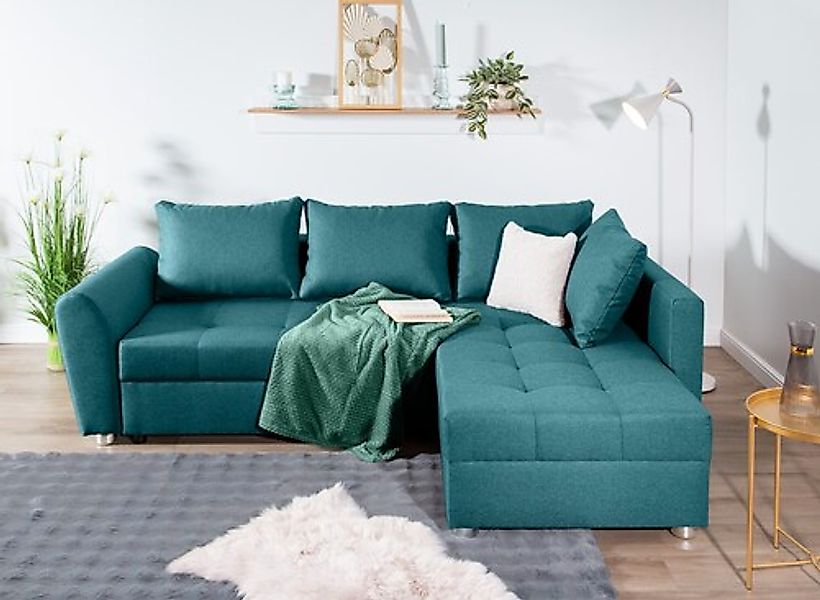 COLLECTION AB Ecksofa »Jana L-Form«, inkl. Bettfunktion,Bettkasten und Bonn günstig online kaufen