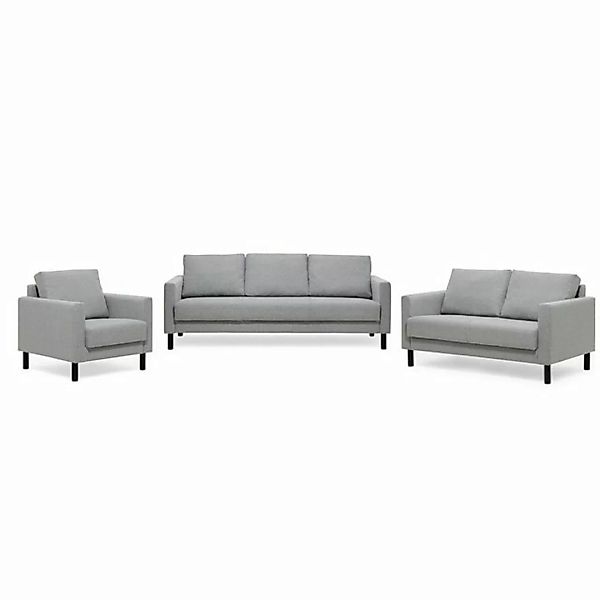 trendteam Sofa, Sitzmöbel Couch Wohnlandschaft Polstersofa Möbel Grau 82x84 günstig online kaufen