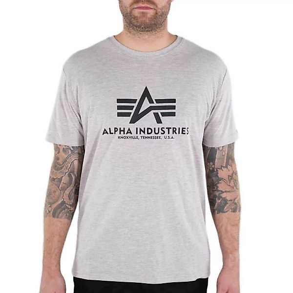 Alpha Industries Basic Kurzärmeliges T-shirt XS Hazel Melange günstig online kaufen