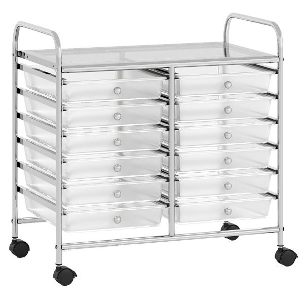 COSTWAY Rollcontainer, mit Schubladen Kunststoff, Rollwagen günstig online kaufen