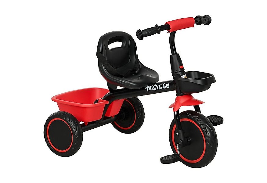 AIYAPLAY Dreirad Kinderdreirad Kinderfahrrad mit Beckengurt Pedalen, Fahrra günstig online kaufen