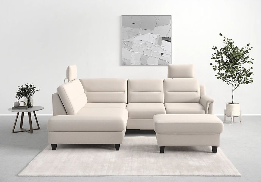 sit&more Ecksofa "Farö L-Form", inklusive Federkern, wahlweise mit Bettfunk günstig online kaufen