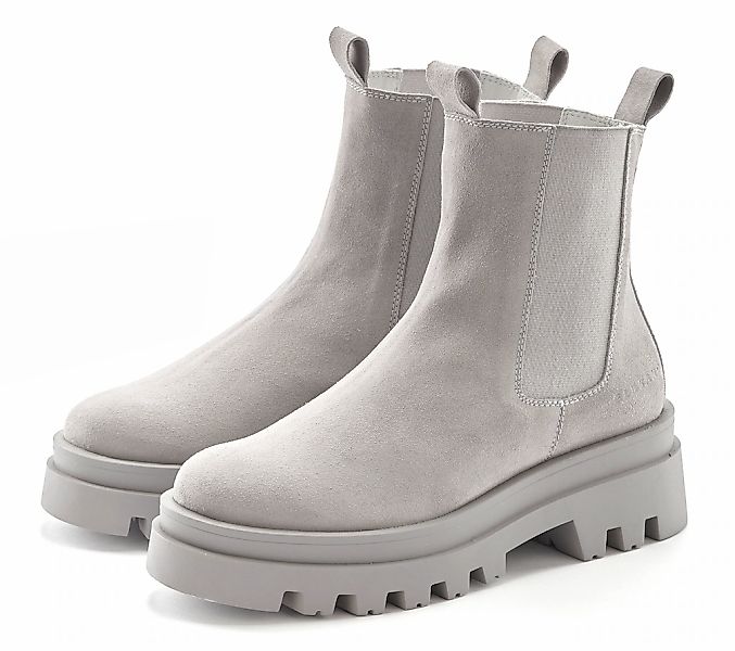 Elbsand Chelseaboots, Veloursleder-Stiefelette, Ankle-Boot, Profilstiefelet günstig online kaufen