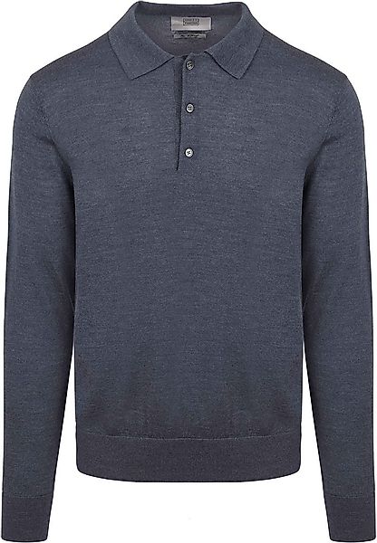 King Essentials The Robert Long Sleeve Poloshirt Merino Anthrazit - Größe X günstig online kaufen