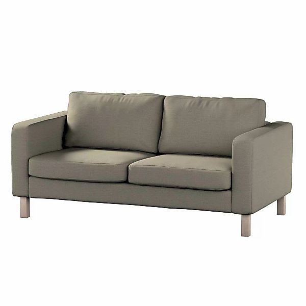 Bezug für Karlstad 2-Sitzer Sofa nicht ausklappbar, beige-grau, Sofahusse, günstig online kaufen