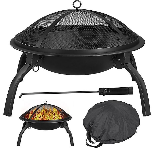 Yaheetech Feuerschale, mit Tragetasche, Feuerstelle Ø54cm günstig online kaufen