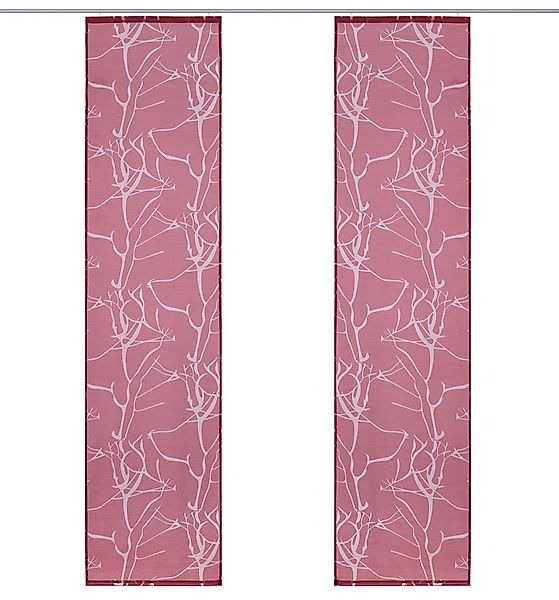 OTTO home Schiebegardine Anna (1 St), Klettband, halbtransparent, Ausbrenne günstig online kaufen