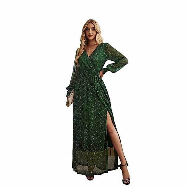 KIKI Abendkleid Kleider für Damen–Kleider für Damen–Abendkleider–Langarm-Pa günstig online kaufen