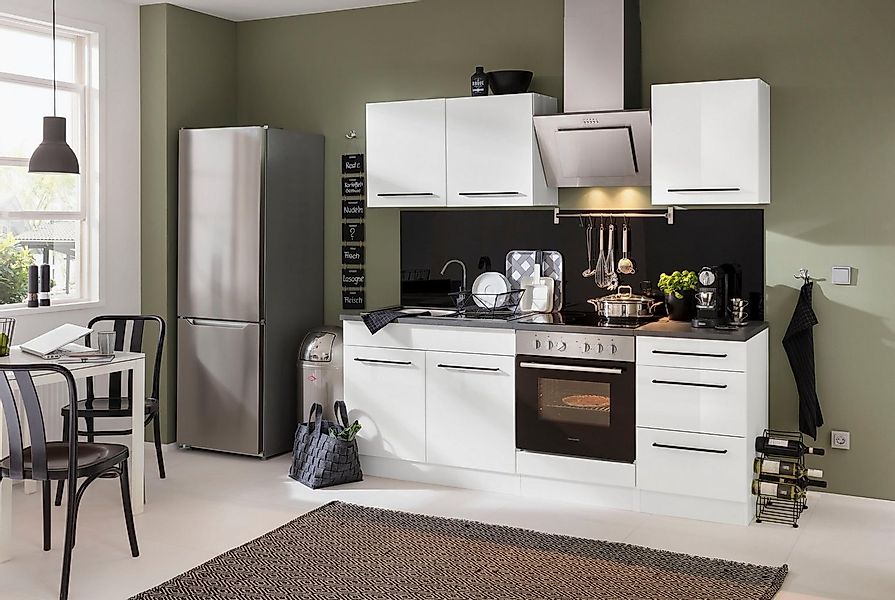 KOCHSTATION Hängeschrank "KS-Tulsa" 100 cm breit, 57 cm hoch, 2 Türen, schw günstig online kaufen