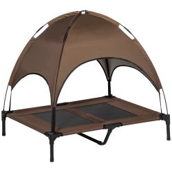 PawHut Tierbett Hundeliege mit Baldachin, Netzstoff, günstig online kaufen