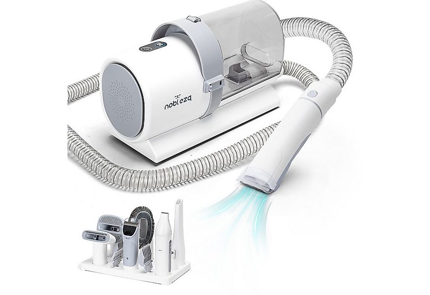 nobleza Fellpflegehandschuh Hundeschermaschine mit Staubsauger Tierhaarentf günstig online kaufen