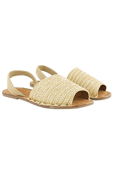 Ulla Popken Slingback-Sandale Raffia Suede Weite günstig online kaufen
