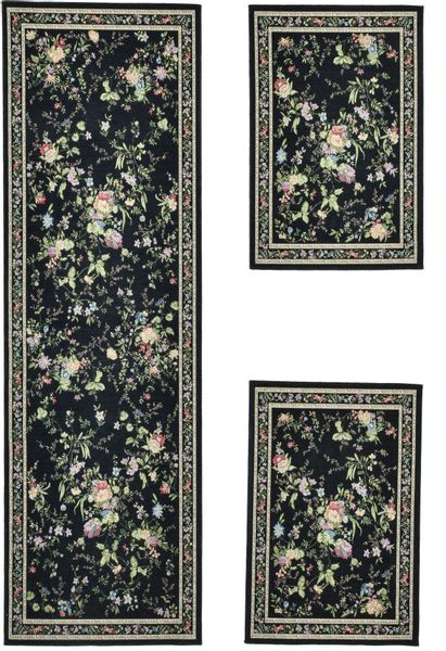 THEKO Bettumrandung "Flomi Sagrini" Höhe 3 mm 3 Stk. tlg. Läufer-Set, Flach günstig online kaufen