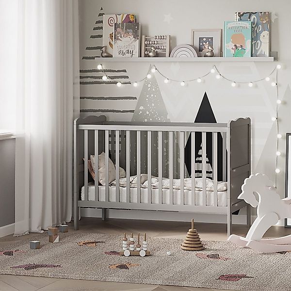 VitaliSpa® Babybett Tobi, Grau, 60x120 cm günstig online kaufen