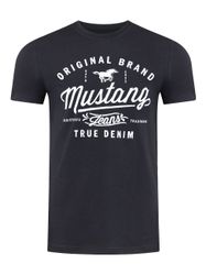 MUSTANG T-Shirt Herren Printshirt Regular Fit günstig online kaufen