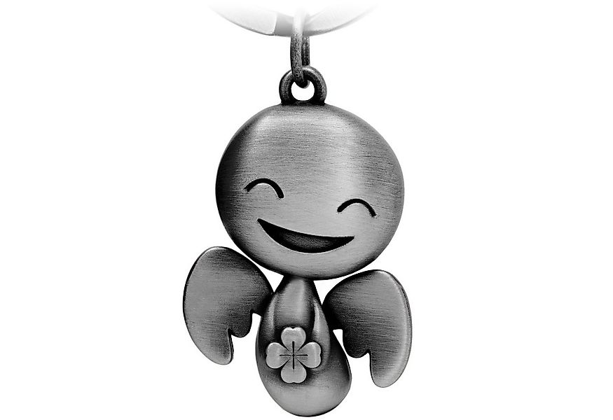 FABACH Schlüsselanhänger Schutzengel Happy mit Kleeblatt - Glücksbringer Ge günstig online kaufen