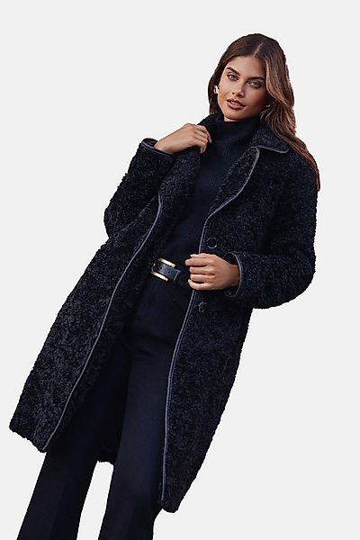 LIPSY Ledermantel Lipsy Teddyfellmantel mit Kunstlederbesatz Regular (1-tlg günstig online kaufen