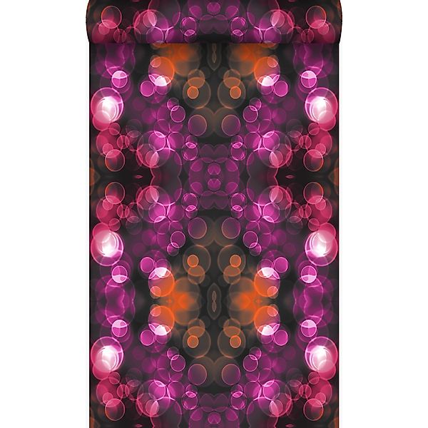 Origin Wallcoverings Tapete Kaleidoskopmuster Rosa und Orange 53 cm x 10.05 günstig online kaufen