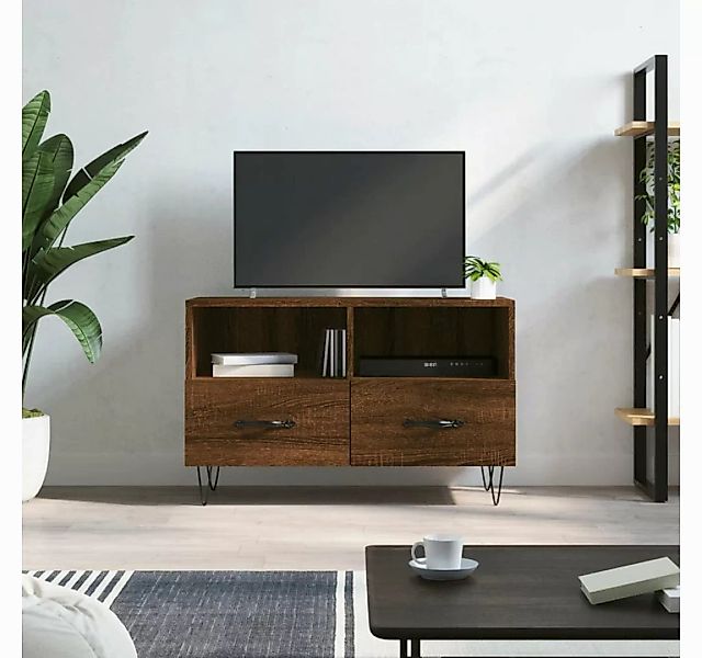 vidaXL TV-Schrank TV-Schrank Braun Eichen-Optik 80x36x50 cm Spanplatte günstig online kaufen