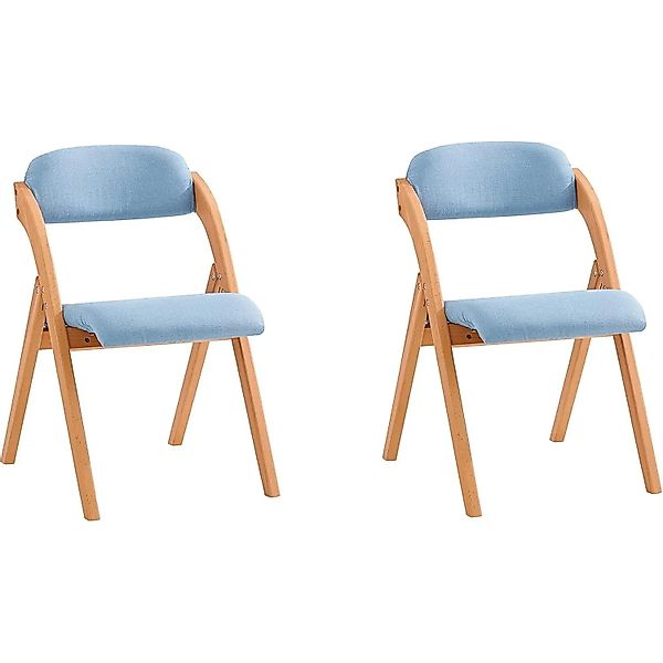 SoBuy 2er Set Esszimmerstuhl Klappstuhl Küchenstuhl Polsterstuhl mit Lehne günstig online kaufen