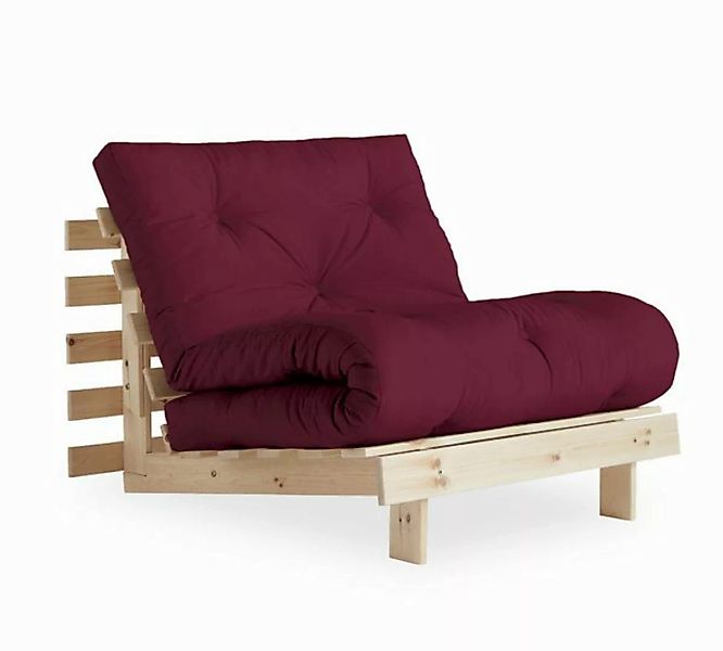 Karup Design Schlafsofa Schlafsofa ROOTS 90 cm Polster BORDEAUX Klappsofa G günstig online kaufen