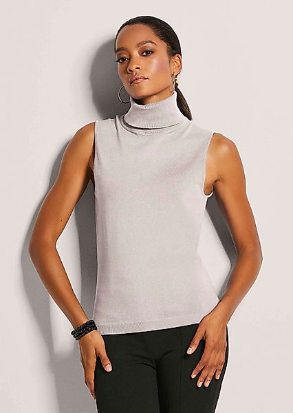 MADELEINE Strickpullover Viskosepullover ohne Ärmel Pullunder günstig online kaufen