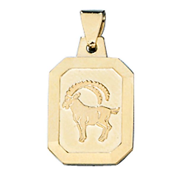 Schmuck Krone Kettenanhänger Anhänger Steinbock, 333 Gelbgold, Gold 333 günstig online kaufen