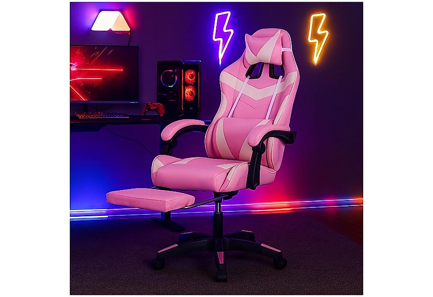 HTI-Living Drehstuhl Ergonomischer Gaming Stuhl mit Fußstütze (Stück, 1 St) günstig online kaufen