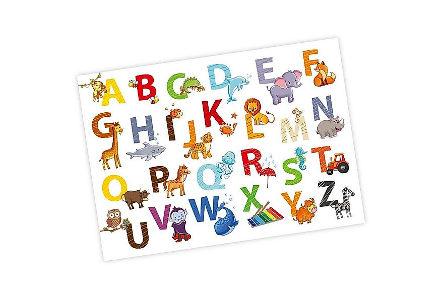 nikima Poster Kinder Lernposter Tier ABC - Größe: DIN A3 - 420 x 297 mm, AB günstig online kaufen