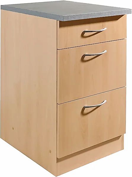 wiho Küchen Unterschrank »Kiel« 50 cm breit, 50 cm tief, mit 2 großen Auszü günstig online kaufen