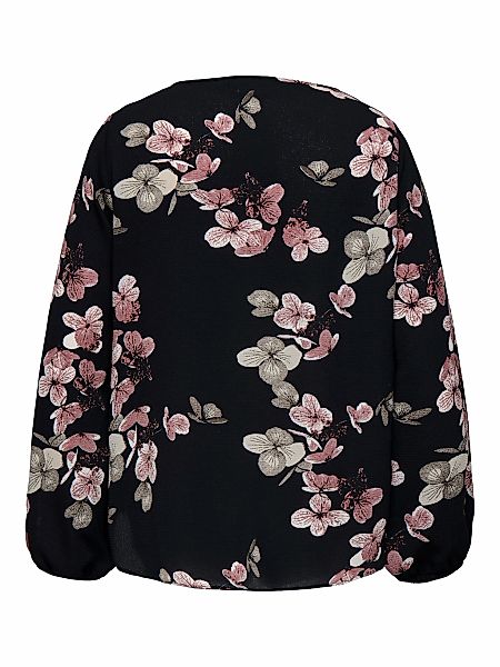 ONLY CARMAKOMA Blusenshirt "CARVICA LIFE L/S V-NECK TOP WVN NOOS" günstig online kaufen