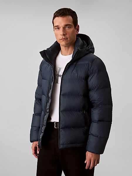 Calvin Klein Jeans Steppmantel "LS NYLN ZP OFF HD DW", Mit Rundhalsausschni günstig online kaufen