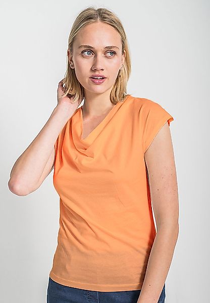 Shirt Mit Wasserfall-ausschnitt, Aus Bio-baumwolle | Short Cascade günstig online kaufen