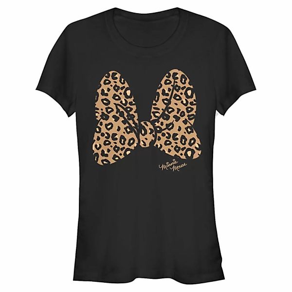 Disney Classics - Micky Maus - Minnie Maus Animal Print Bow - Frauen T-Shir günstig online kaufen