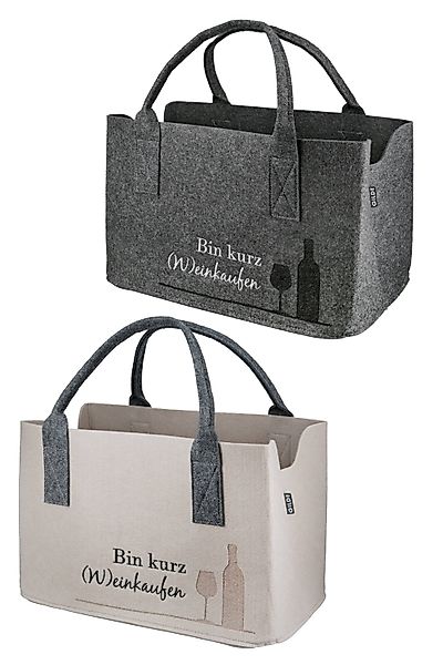 GMD Living Tragetasche WEINKAUFEN, hochwertige Filztasche günstig online kaufen