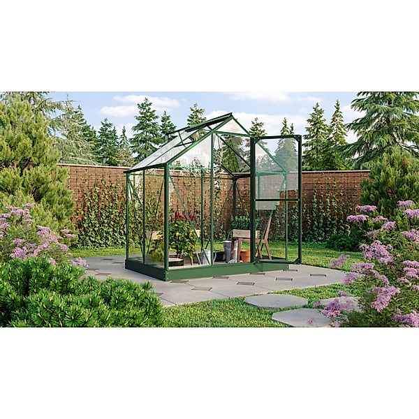 Vitavia Gewächshaus Triton 2500 Smaragd 2,5 m² inkl. Fundament günstig online kaufen
