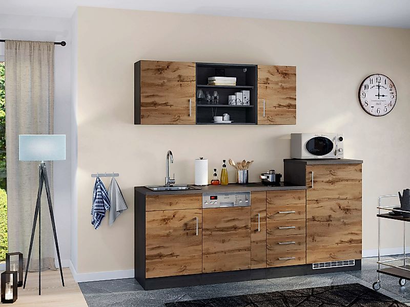 KOCHSTATION Küche »KS-Mali«, Breite 210 cm, mit E-Geräten günstig online kaufen